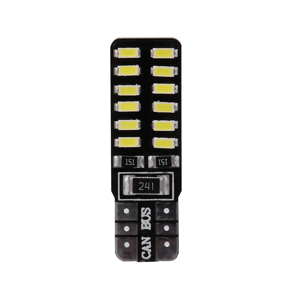 

10pcs T10 W5W 24SMD LED Bulb Car 3014 12V Super Bright Clearance Bulb Lamp White