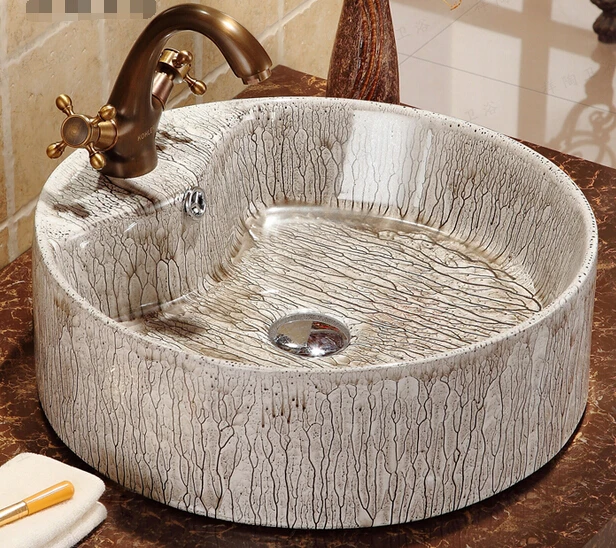 The new color art basin washbasin European platform basin washbasin