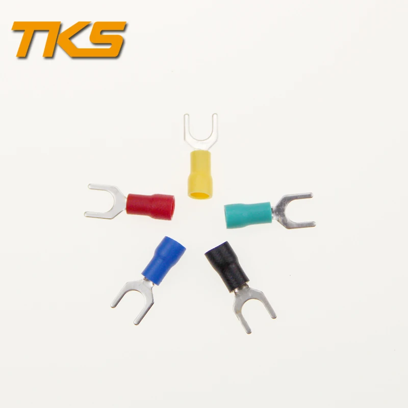 SV3.5 4 insulated fork connectors electrical wire crimp terminals for