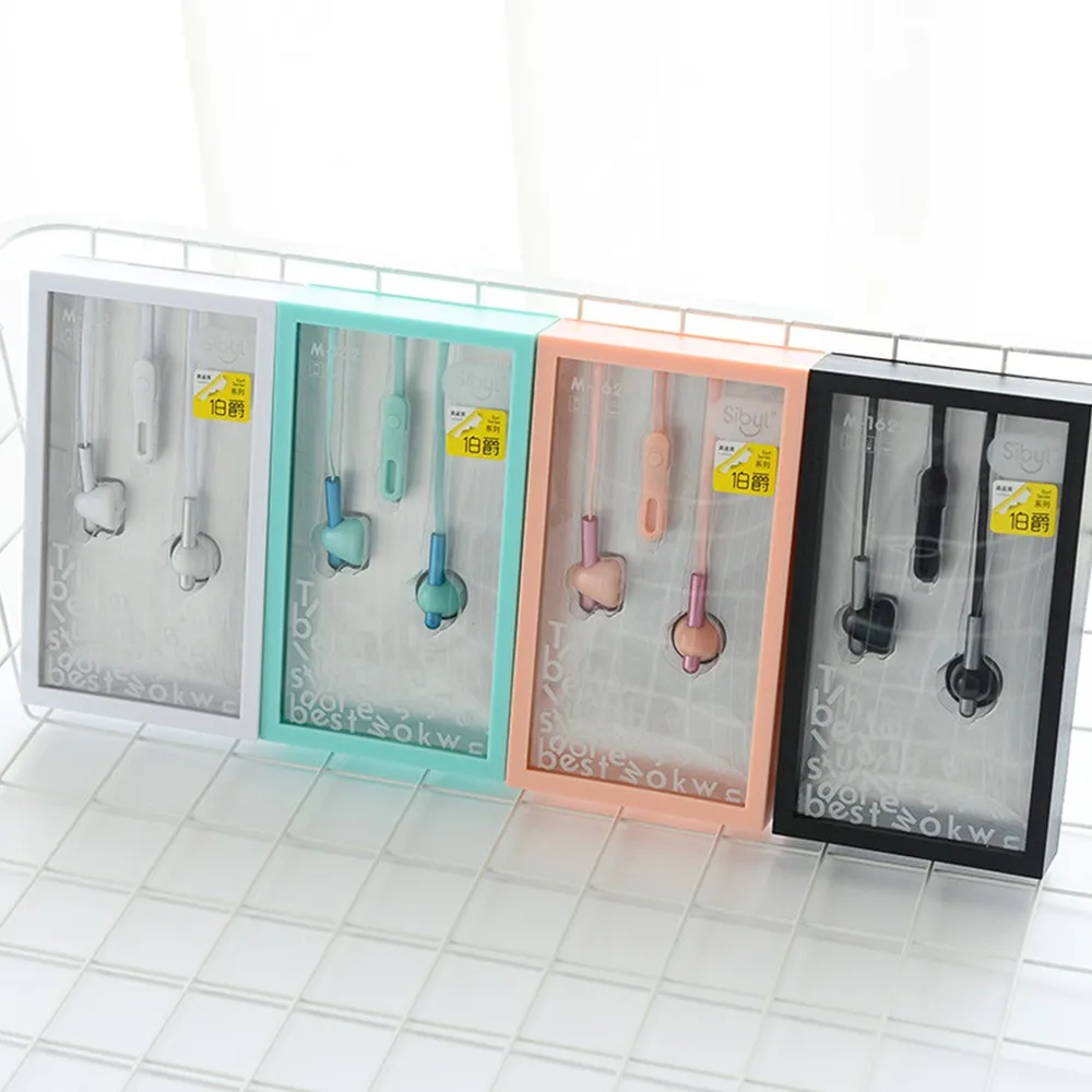 

Lovely Universal 3.5mm Jack Wired Earphone Fashion Stylish In Ear Earbud Cute Headphone with Microphone for Smartphone Laptop