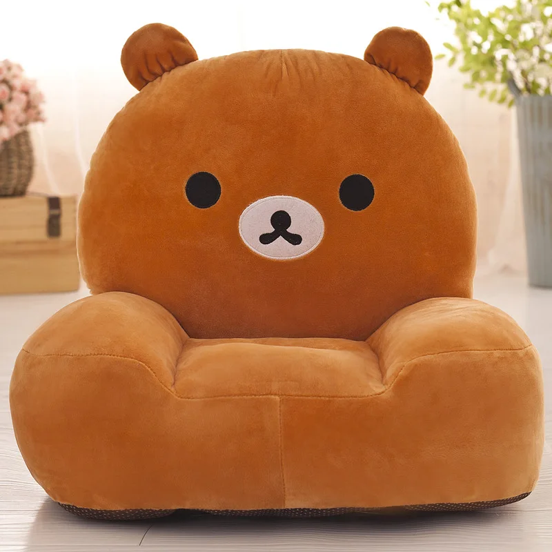 

Cartoon Animal Kids Sofa Plush Kids Bean Bag Sofa With Filler PP Cotton Tatami Children Room Baby Furniture Cute Lazy Chair Toy
