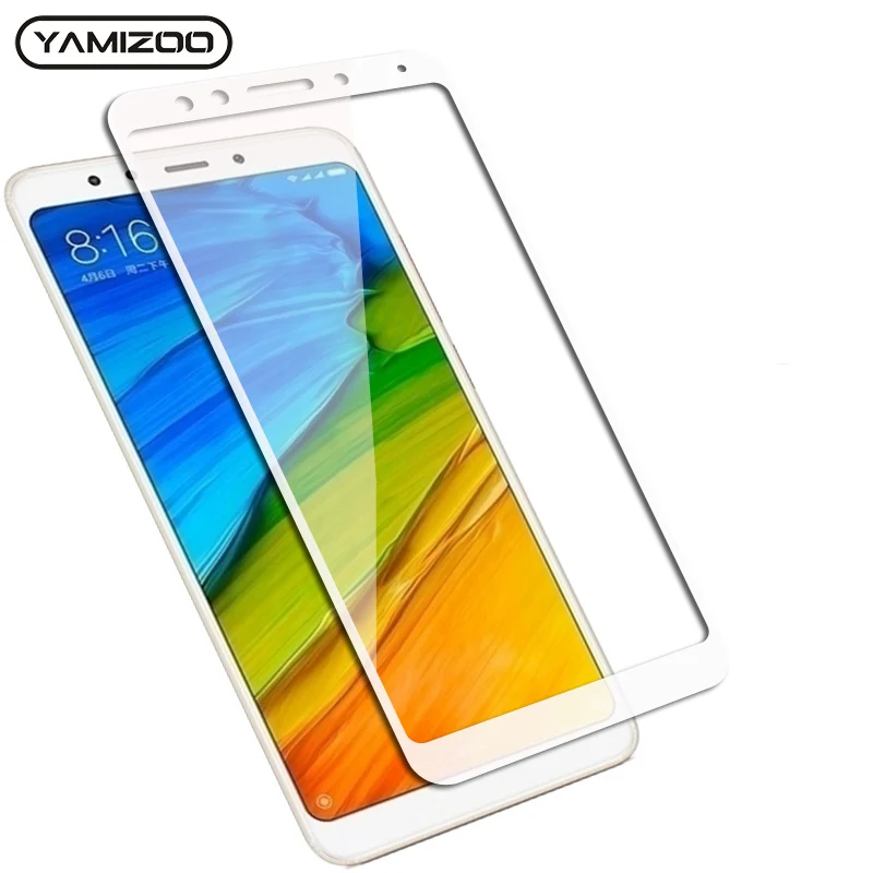 Закаленное стекло 5a для Xiaomi Redmi 5 Plus защитное полное покрытие Note prime Защитная