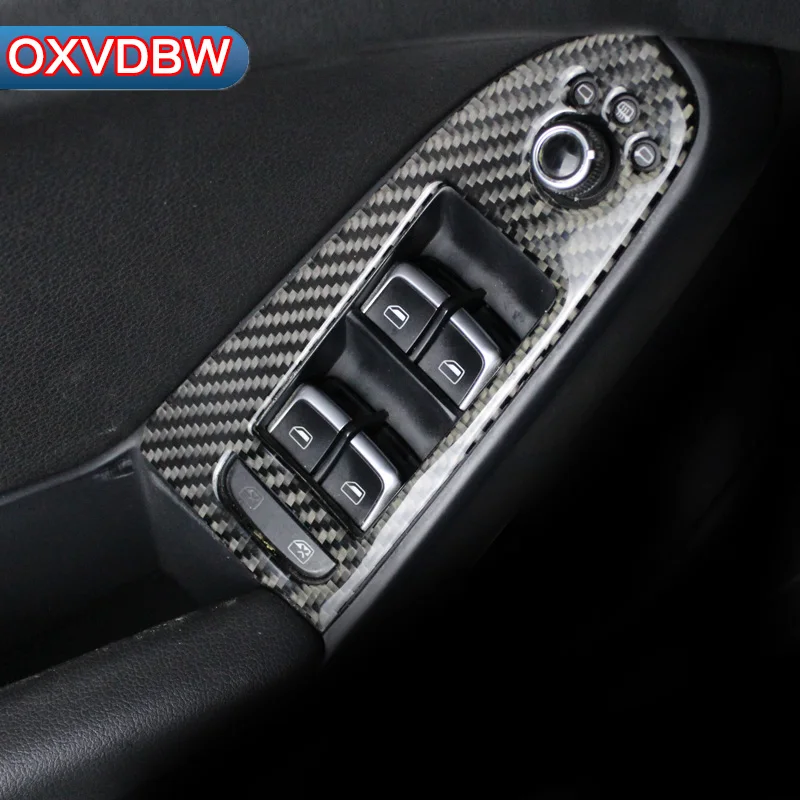 

Car Interior Glass lifting Decorative Covers Carbon Fiber Strip Sticker for audi a4 B5 B6 B7 B8 accessories Car Styling Refit