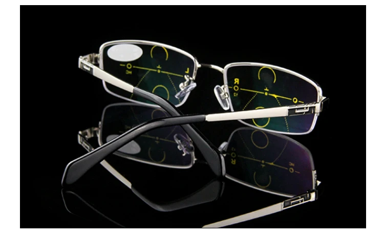 Мультифокальные Прогрессивные очки для чтения, мужские смарт-очки с асимптотическим зумом, высокое качество, дальнозоркость, мужские бифокальные очки
