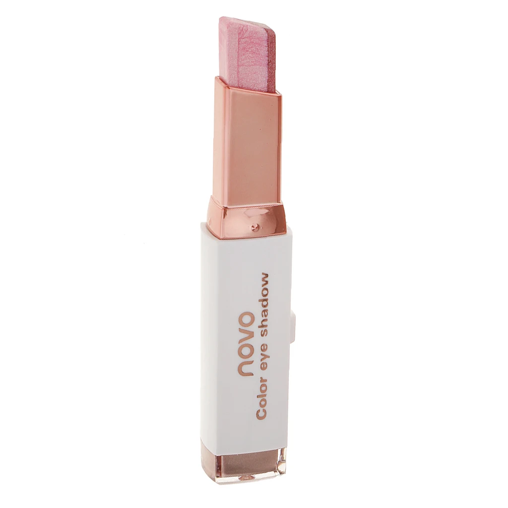 Women Fashion Two in One Makeup Eyeshadow Bar Shimmer Velvet Smoky Eye Shadow Pencil Pen Cosmetics Tool