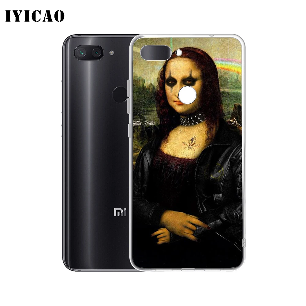 IYICAO Mona Lisa funny Spoof Art Мягкий силиконовый чехол для телефона Xiaomi Redmi 4A 5A 6A Note 7 6 5 Pro Plus 4X