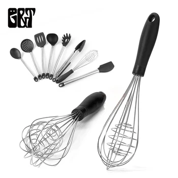 

GT 8PCS Stainless Steel Food Grade Silicone Cooking Spoon Soup Ladle-Egg Spatula Turner kitchen Tools Cooking Utensil Set
