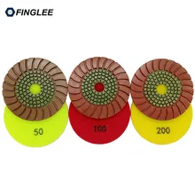 Free shipping 7pcs/lot Polishing Pads 4 inches 100mm granite polishing pads diamond polishing pad diamond tools factory direct sale free shipping jewellery cutting and polishing tool pcd convex tip posalux diamond tools