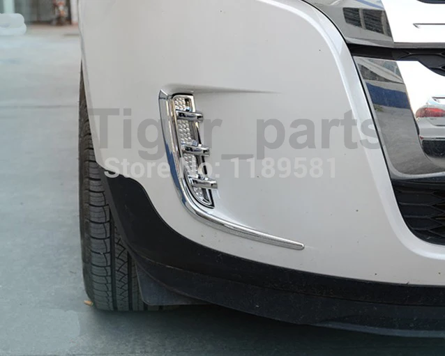 

For Ford Edge 2011 2012 ABS Chrome Front Fog Light Trim Car Accessories Stickers