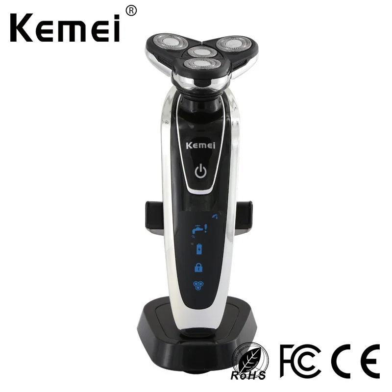 

Kemei 4 in1 4D Floating Head Electric Shaver Triple Razor Blades Rechargeable Electric Razors Shaving Machine barbeador KM-5181