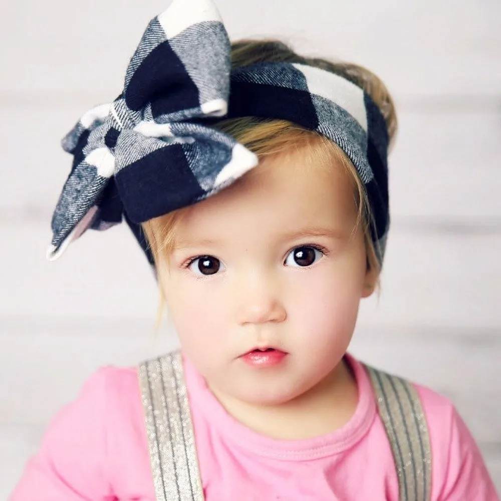 

Head wraps girls headbands big bow headband Turbans nylon headband top knot headband Christmas Head wrap Messy Bow