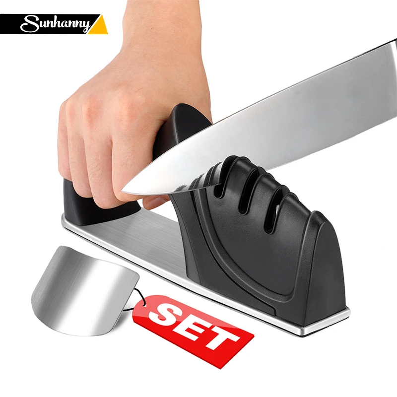 Sunhanny Knife Sharpener Professional 3 Stages Diamond Tungsten Steel