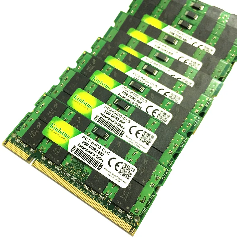 Kinlstuo New RAMs DDR2 2GB 800MHz PC 6400 memory 200pin SODIMM ddr2 2gb 667MHz PC5300 full compatible for laptop