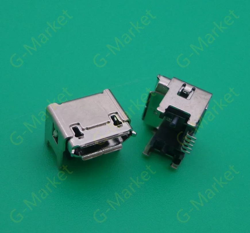 50 шт. для зарядки 2 3 Bluetooth динамик 5pin Мини micro USB док станция разъем зарядный порт