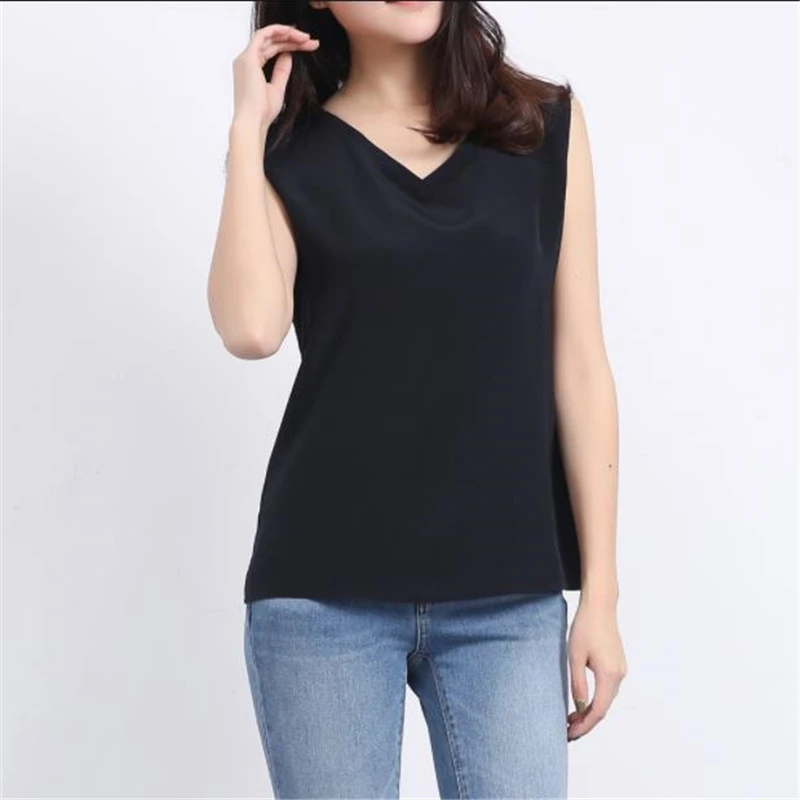 

Plus Size 100% Silk Blouse Female Summer Oversized Hedging Silk Shirts Woman Shirt Tops Lady Seda Chemise Seda La Camisa Arriba