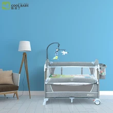 Экологически чистая и безвкусная кроватка Европейская многофункциональная складная кроватка портативная детская кровать с загородкой игровая кровать