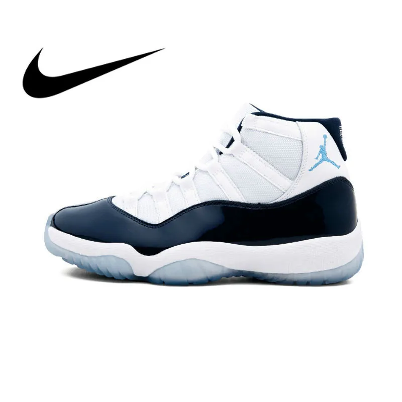 

Original Authentic Nike Air Jordan Retro 11 Men's Basketball Shoes Wear Resistant Shock Absorption Outdoor Sneakers 378037-123