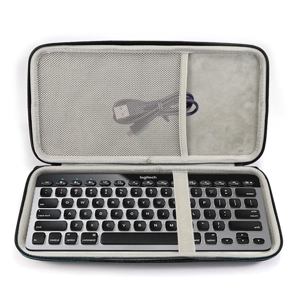 New Hard EVA Travel Storage Box Case for Logitech K810 Wireless Bluetooth Illuminated Multi-Device Keyboard