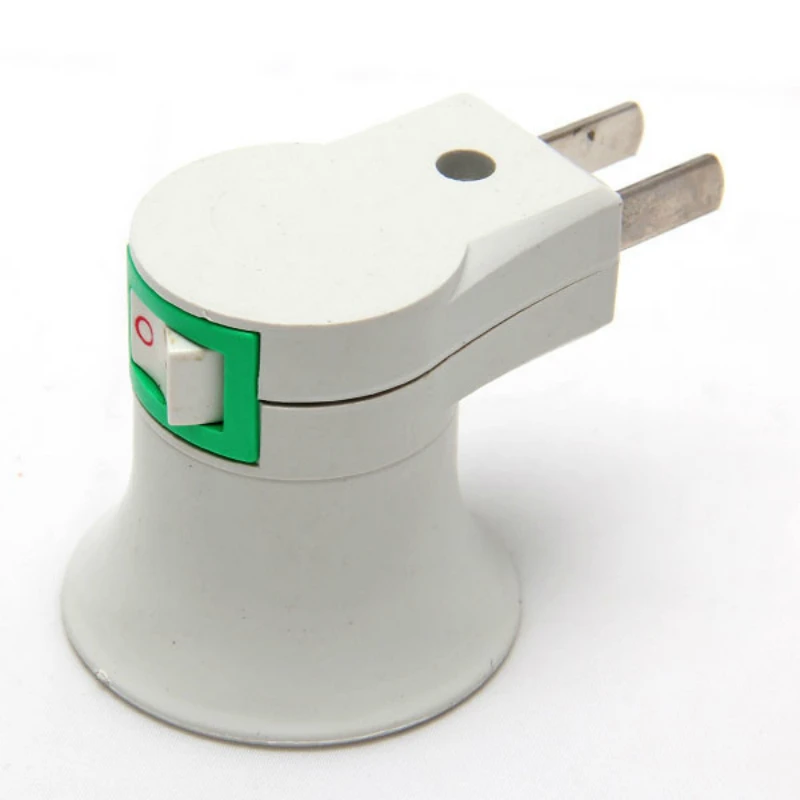 

Smuxi Lamp Base 220V Base Type E27 Light Bulb Lamp Base Adaptor Holder With US Plug