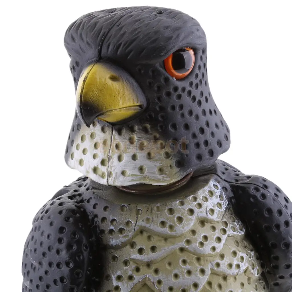 12 Types Simulation Feathered Male Duck Owl Swan Hawk Garden Decor Toy Against Pests Small Birds Rabbit Garden Yard