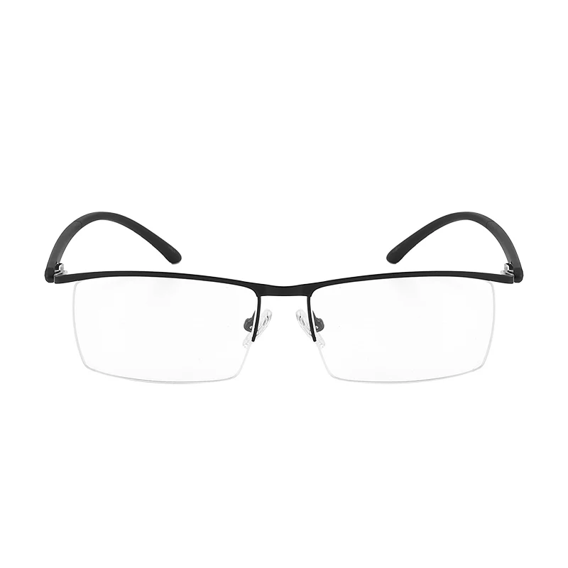 Najtaniej BCLEARR optyczne biznes tytanu ramki okularów dla okulary męskie pół okulary bez oprawek z zawiasy sprężynowe 5 opcjonalne kolory Hot