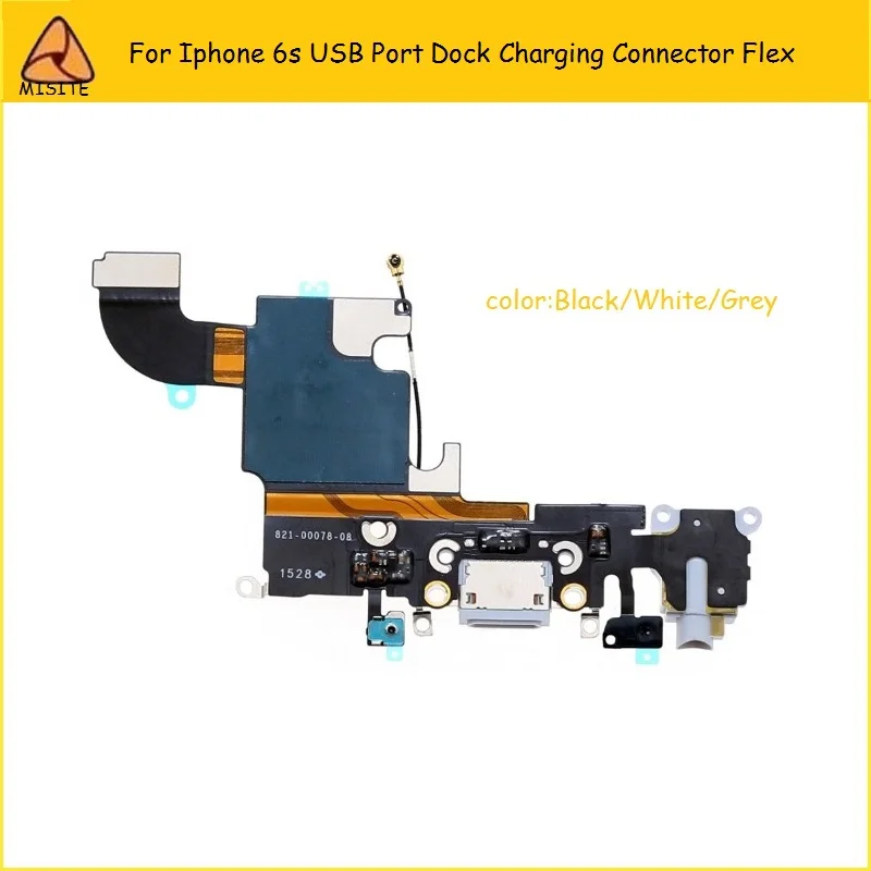 10Pcs lot Brand New Port Charger Dock Connector with Headphone mic antenna flex for iphone 6s 6s USB Port Charing Flex cable