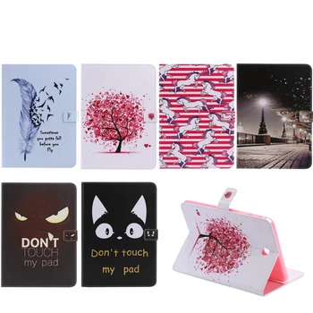

For Galaxy Tab A 9.7 Protective leather cover case for samsung GALAXY Tab A 9.7 T555 T550 9.7" tablet cases cat Series