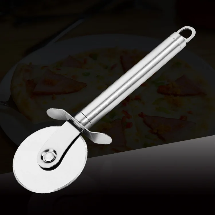 Roll Stainless Steel Wheel Round Pizza Cutter Knife Cake Blade Kitchen