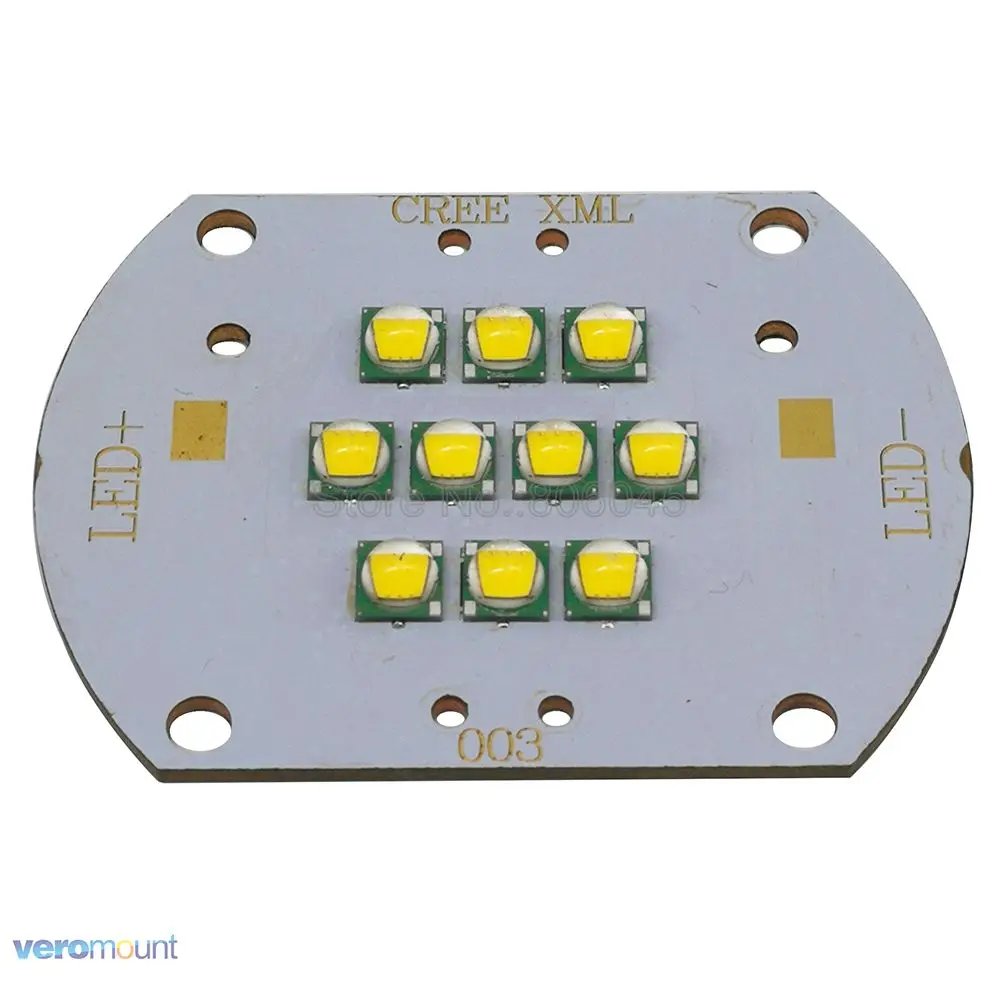 Cree XLamp 100 Вт XML T6 теплый белый 3000 К DC30-36V 3000mA 10-светодиодный высокое Мощность светодиодный освещения для DIY Дом/уличного освещения