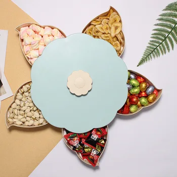 

New Creative 6 Grid Rotatable Candy box For Wedding Favors Surprise Gifts Box Party Supplies Baby Shower Paper Chocolate Boxes