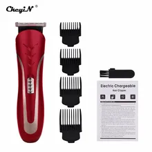 Carbon Steel Head Professional Hair Trimmer Rechargeable Electric Razor Men Beard Shaver Electric Hair Clipper With 4 Comb