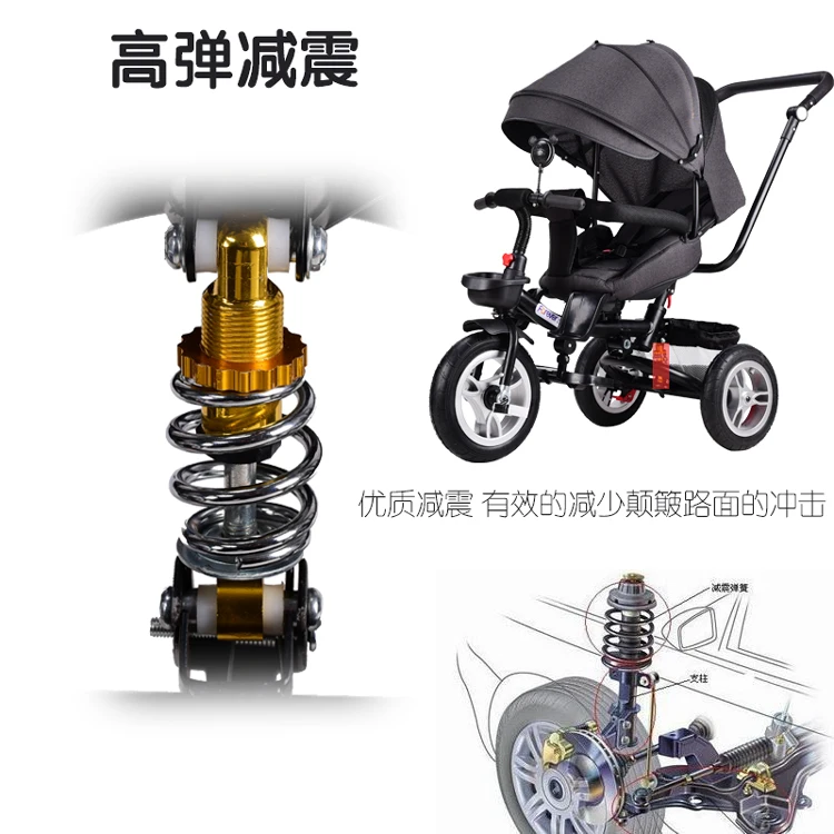 Бесплатная доставка коляска велосипед 2 в 1 Micr trike xl внедорожник детская корзина
