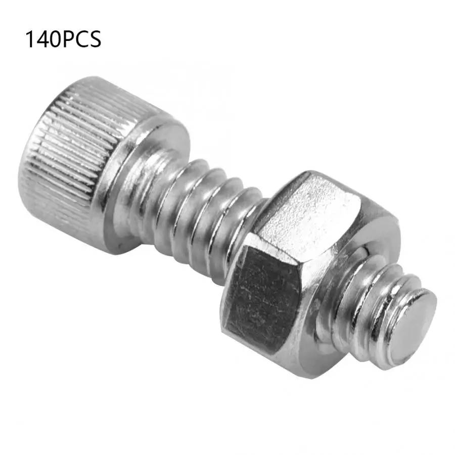 Parafuso inox 140 шт. #10 32 шестигранные болты с шестигранной головкой из нержавеющей