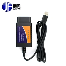 Высокое качество ELM327 USB Пластиковые OBD2 Автоматический Диагностический Инструмент Версия V1.5 ELM 327 USB Интерфейс OBDII CAN-BUS Сканер Бесплатная Доставка