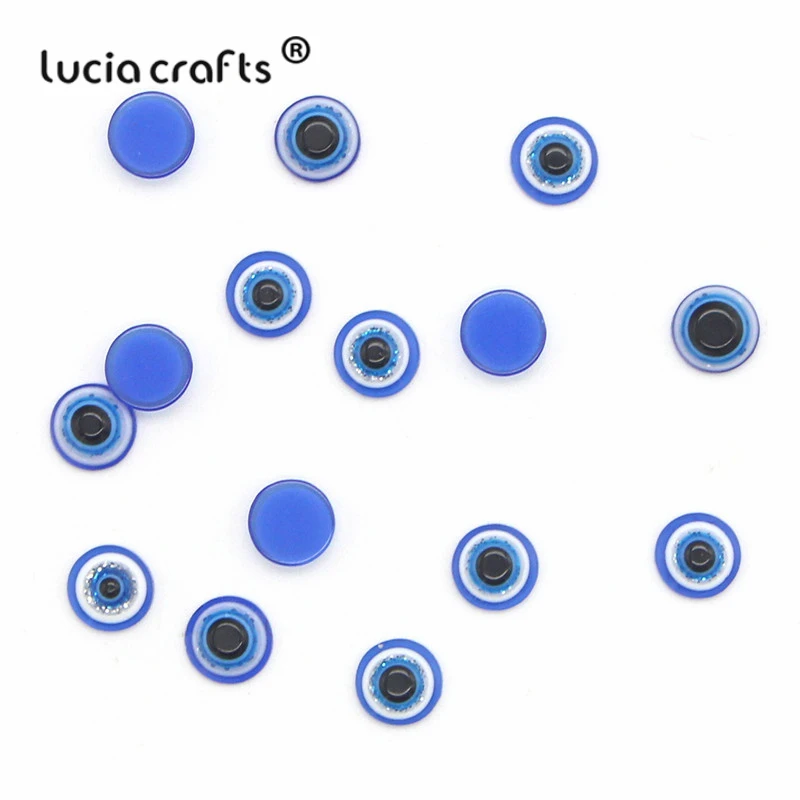 Распродажа! Lucia crafts 24 шт./лот 8 мм не Самоклеющиеся пластиковые Wiggly Googly Eyes DIY игрушки ручной работы куклы аксессуары K0912