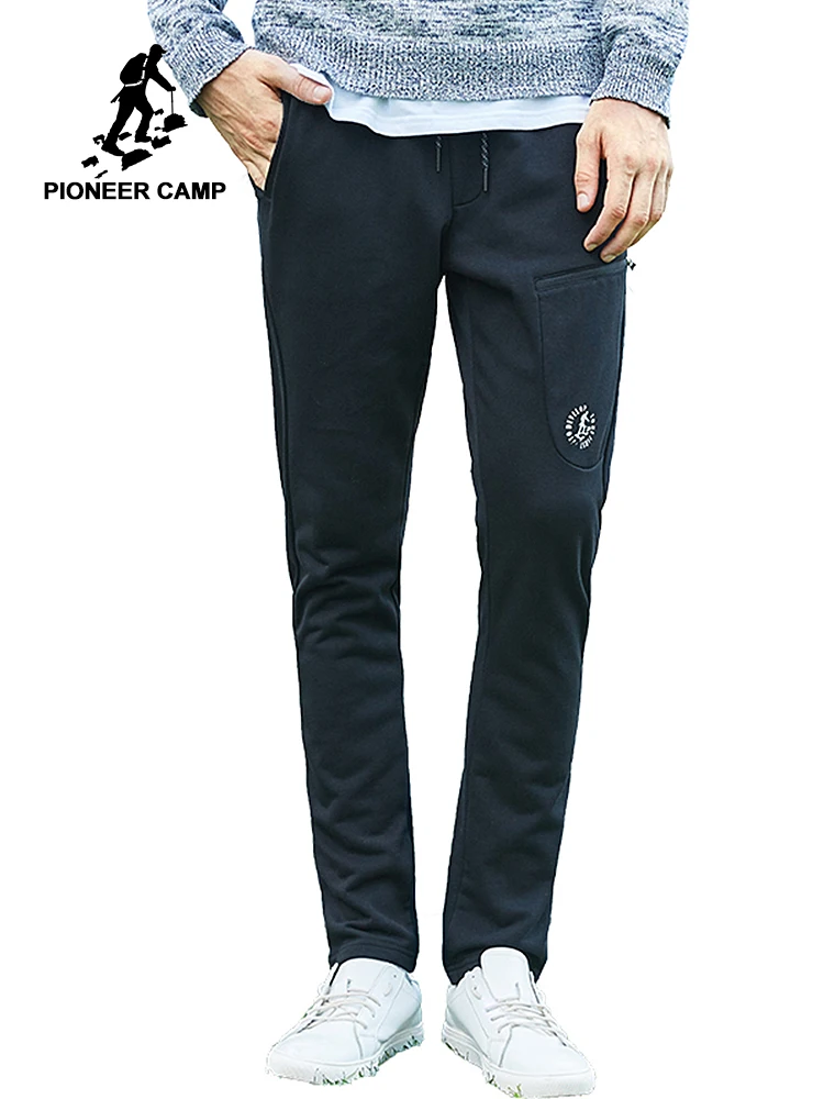 

Pioneer Camp 2018 New arrival sweatpants men casual simple joggers pants male top quality trousers black white AZZ701131