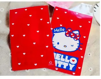

(500 Pcs/Lot) Cartoon Candy Biscuit Organizadores Storage Christmas Small Gift Binding Sealing Bag