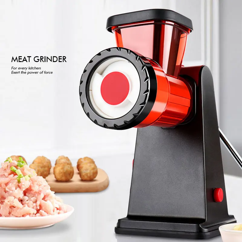 

Modern Multifunctional Home Manual Meat Grinder Shred Potato Slicer Roller Shape Stainless Steel Crank Handle Kitchen Tool