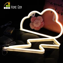

4 kinds Indoor Lighting Wall Lamp LED Night Light Marquee Battery Operated Neon lights Sign for Home Christmas Decorations