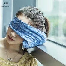 New Travel Eye Pillow Soft Foam Particles Neck Portable Flight Car Nap travel Pillow head support Eye Mask Almohada de viaje