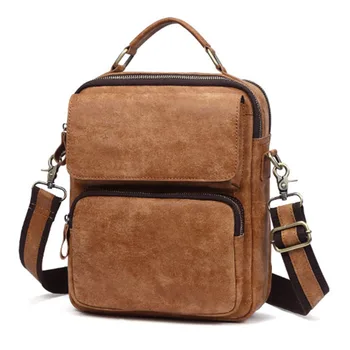 

Genuine Leather Men student Bags Male Men's Handbags Fashion Business Laptop Briefcases Portfolio Shoulder Tote Crossbody bags