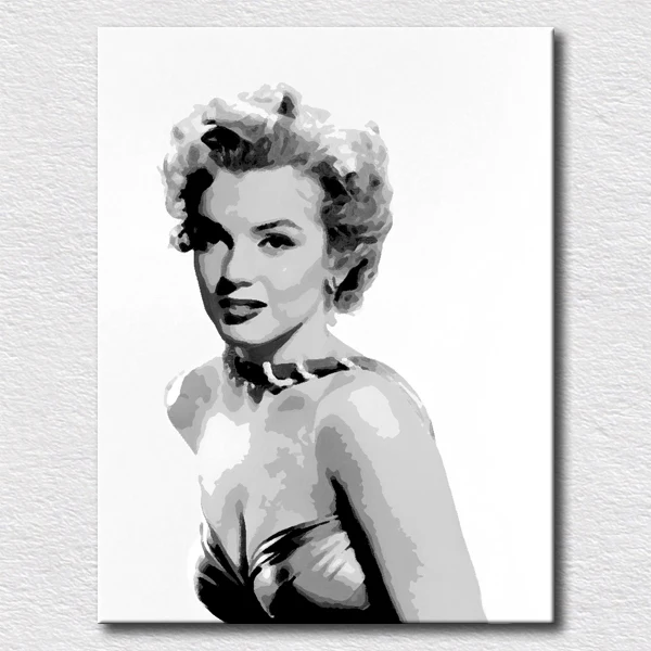 

Modern home decoration oil painting canvas pictures Marilyn Monroe wall art gift for friends textured oil painting