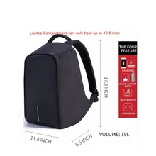 Водонепроницаемый рюкзак для ноутбука 15 дюймов школьный USB зарядка Мужской рюкзак для ноутбука Противоугонная сумка дорожная сумка большие сумки для компьютера