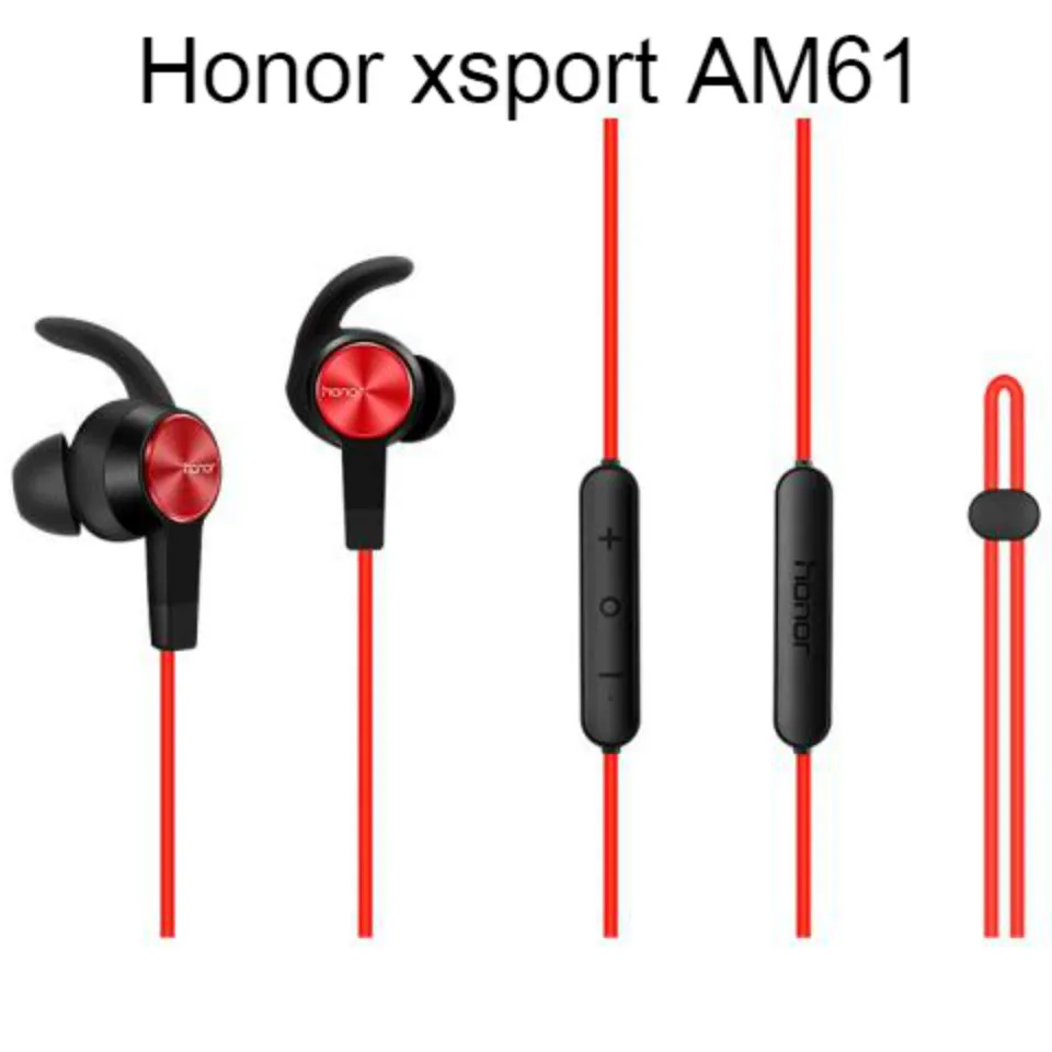 huawei Honor xsport AM61 наушники Bluetooth 4,1 беспроводное соединение с микрофоном В Ухо Стиль Зарядка легкая гарнитура для iOS Android - Color: Honor AM61 red