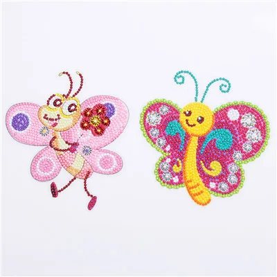 Special shaped Diamond Embroidery OWL butterfly bee Diamond Painting For kids Round Diamond Sticker For Cup Book Phone Decor DIY - Цвет: ZT001