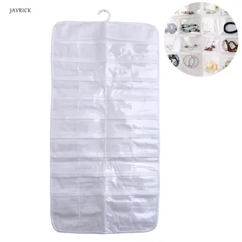 

72 Pocket Jewelry Hanging Storage Organizer Holder Earring Bag Pouch Display Hot