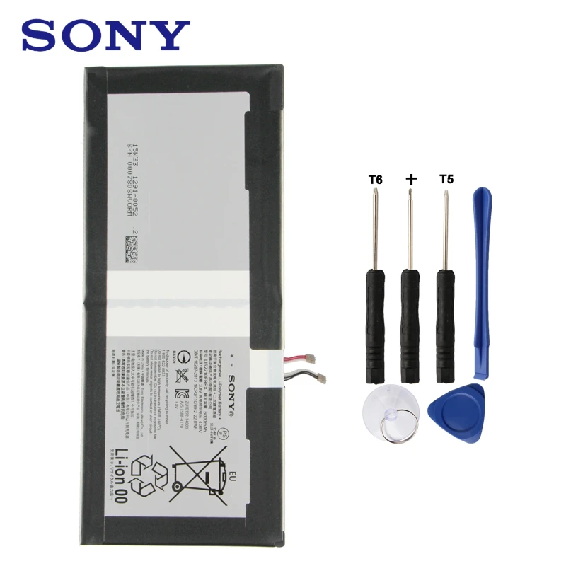 Сменный аккумулятор sony LIS2210ERPC LIS2210ERPX для sony Xperia Z4 Tablet Ultra SGP712 SGP771 аутентичный 6000 мАч