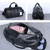 Sac De Sport en cuir sacs De Sport grands hommes formation Tas pour chaussures dame Fitness Yoga voyage bagages épaule noir Sac De Sport XA512WD ► Photo 3/6