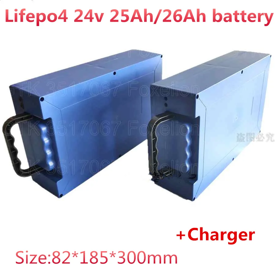 2000 циклов времени 24 v 25Ah Lifepo4 25,6 v 24Ah 26Ah батарейный блок 50A BMS для электрического скутера e-bike блок питания 29,2 v 5A зарядное устройство