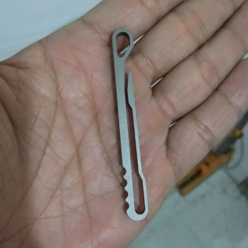 10 шт. чистый Титан Key Holder открытый рюкзак пряжку лямки клип TC4 ключевым инструментом организовать брелок J068